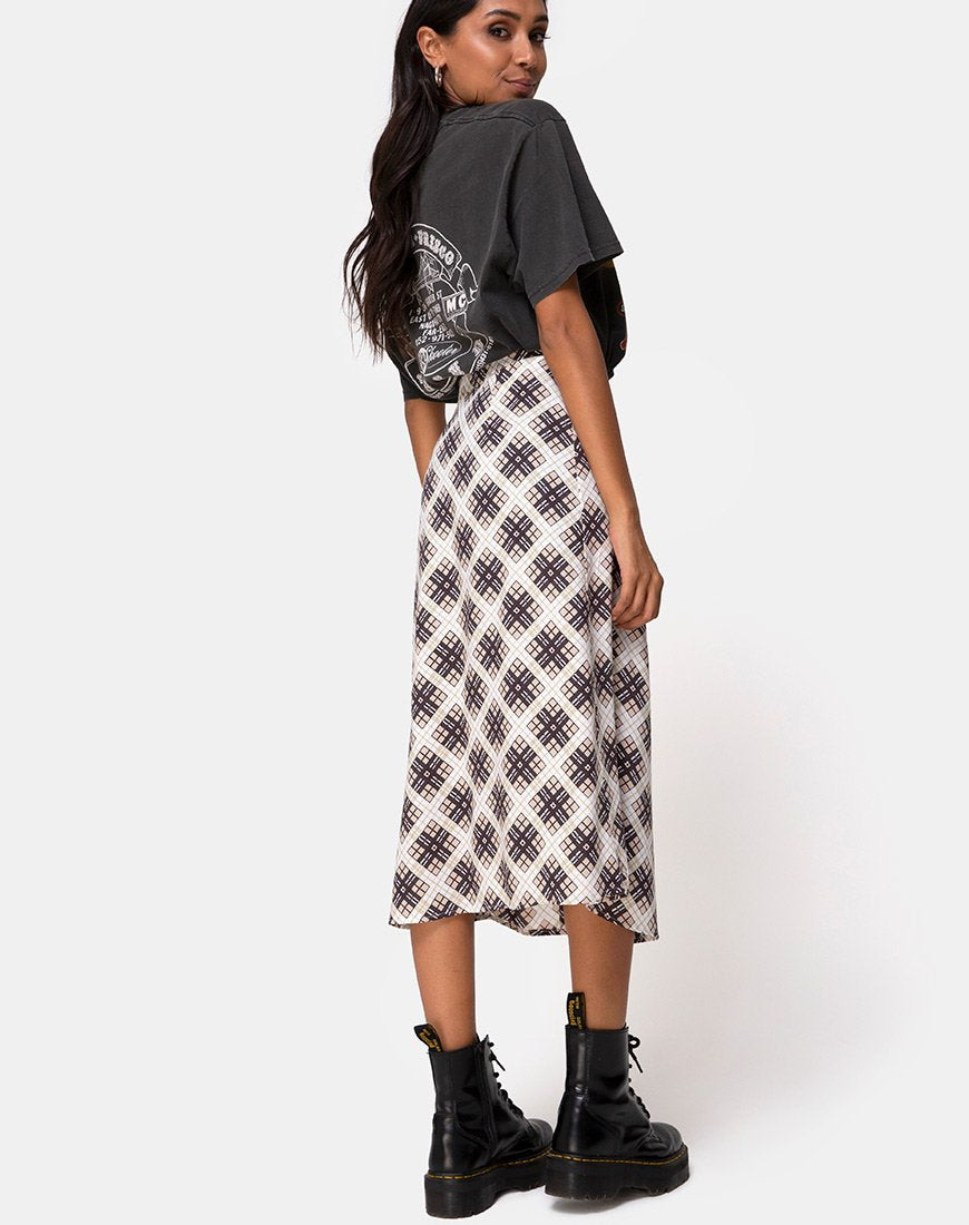 Afbeelding van Saika Midi rok in Kate Check