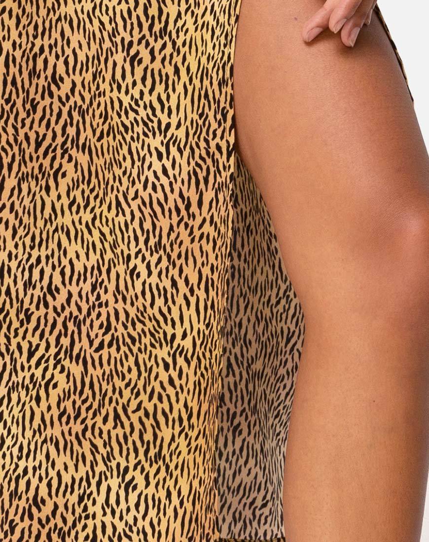 Afbeelding van Saika Midi rok in Mini Tiger Bruin