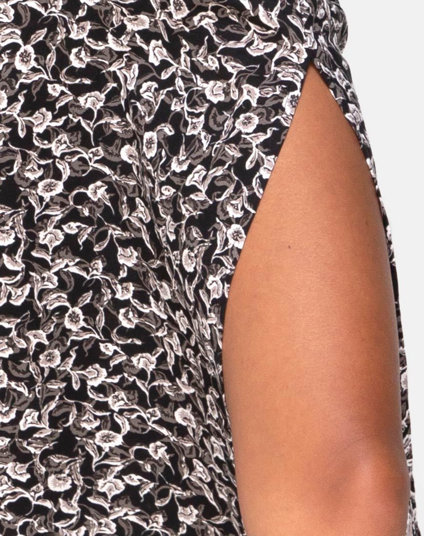 Afbeelding van Saika Midi rok in Wild Tulip Zwart