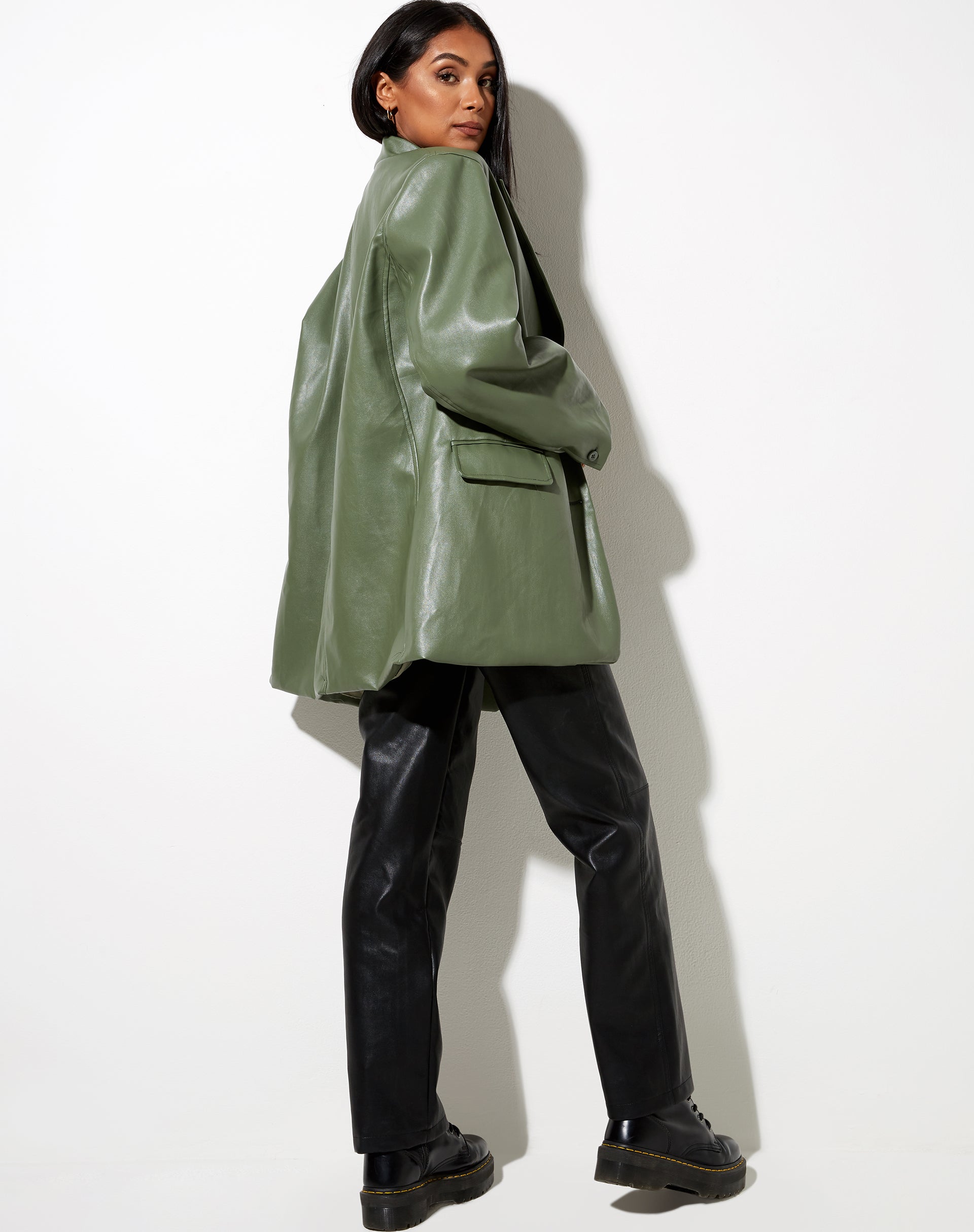 Afbeelding van Saken Blazer in Pu Groen