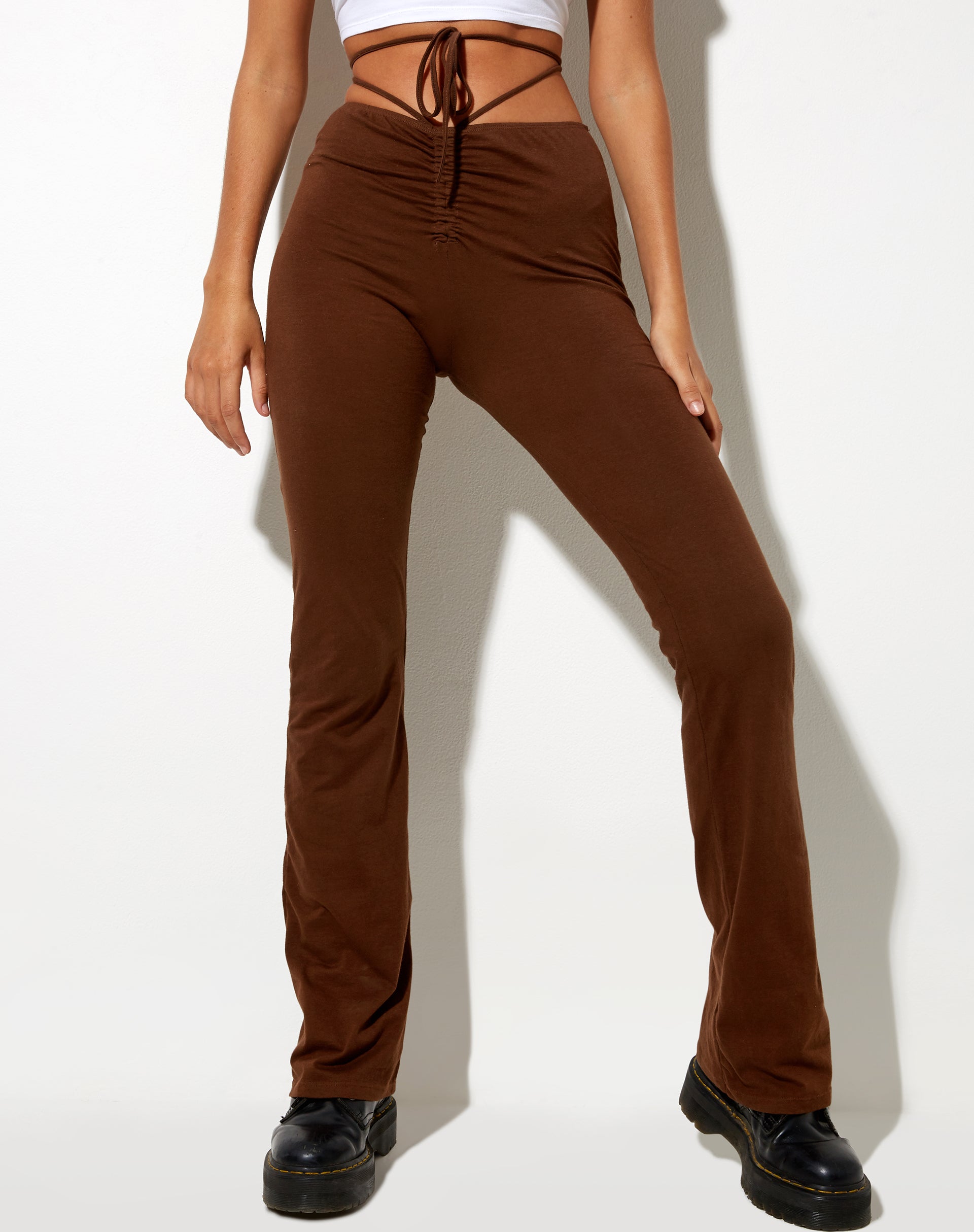 Afbeelding van Sakeri Flare Broek in Cacao