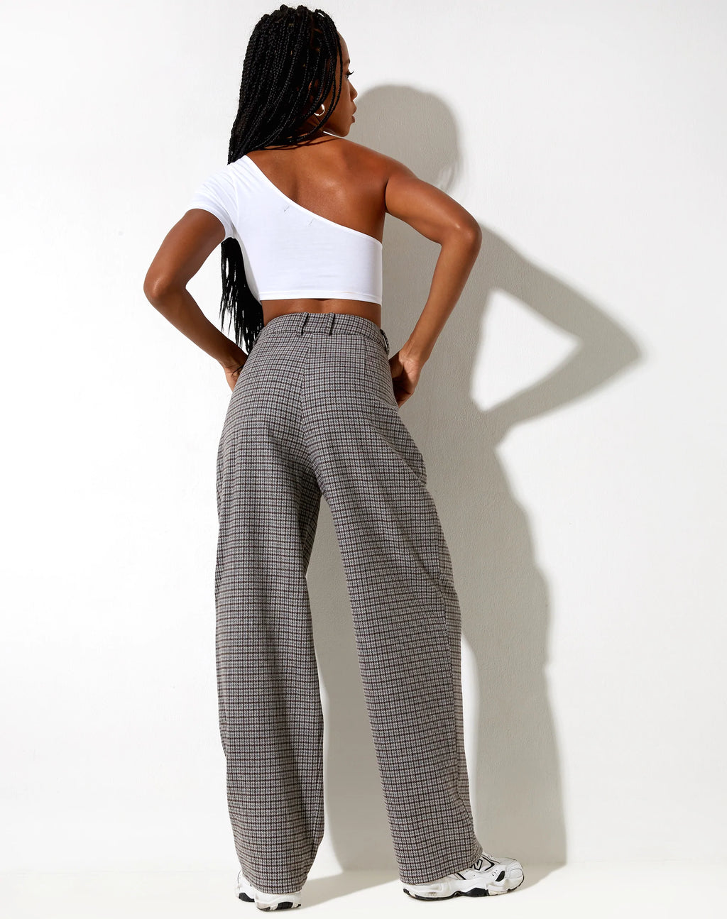 Sakila broek in wol grijs en zwart
