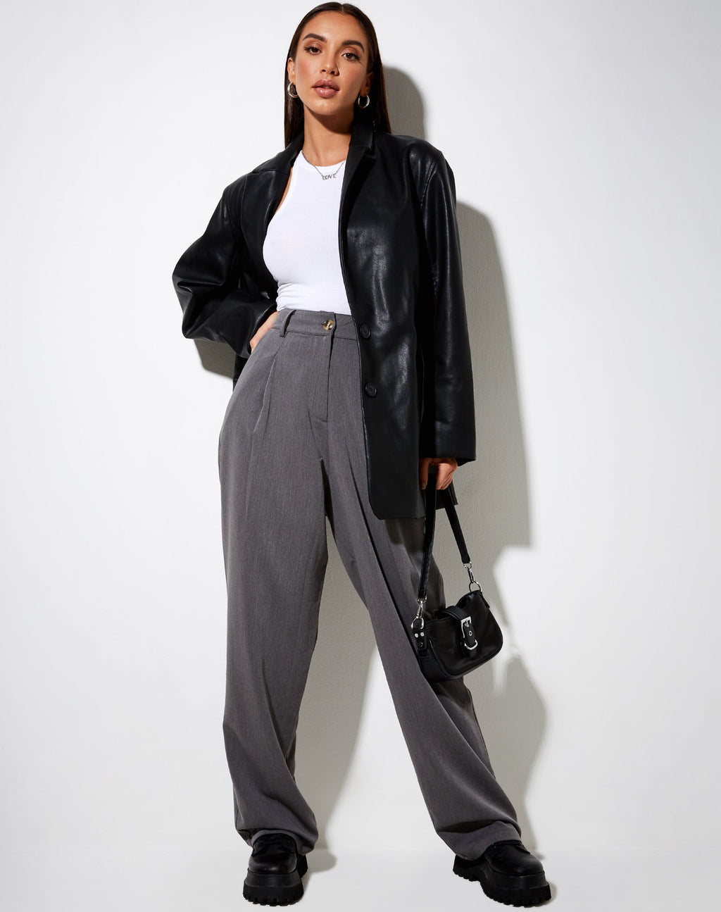 Sakila broek in houtskool