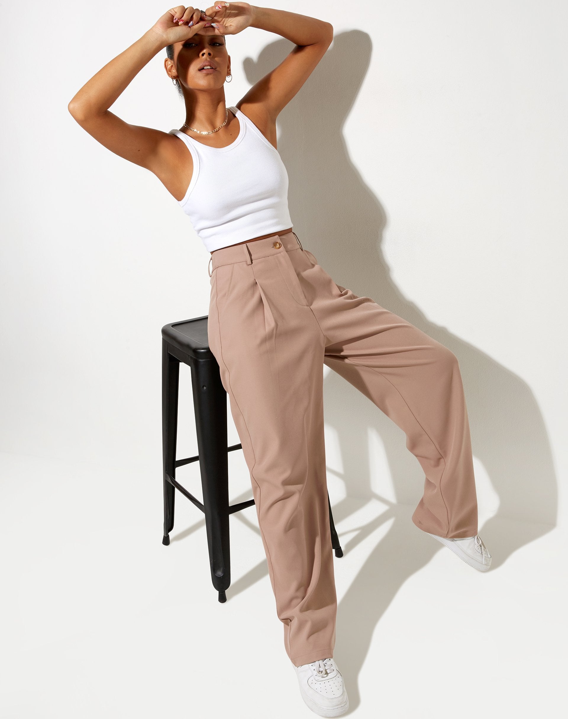 Afbeelding van Sakila broek in kleermakerszit Dusty Lilac