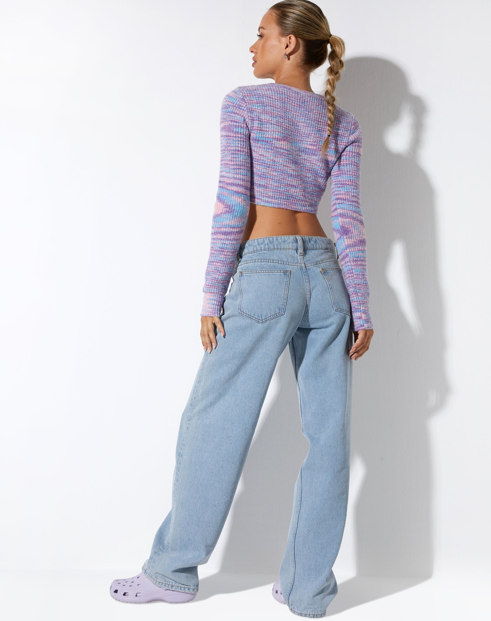 Afbeelding van Salaka Crop Top in Space Dye Purple