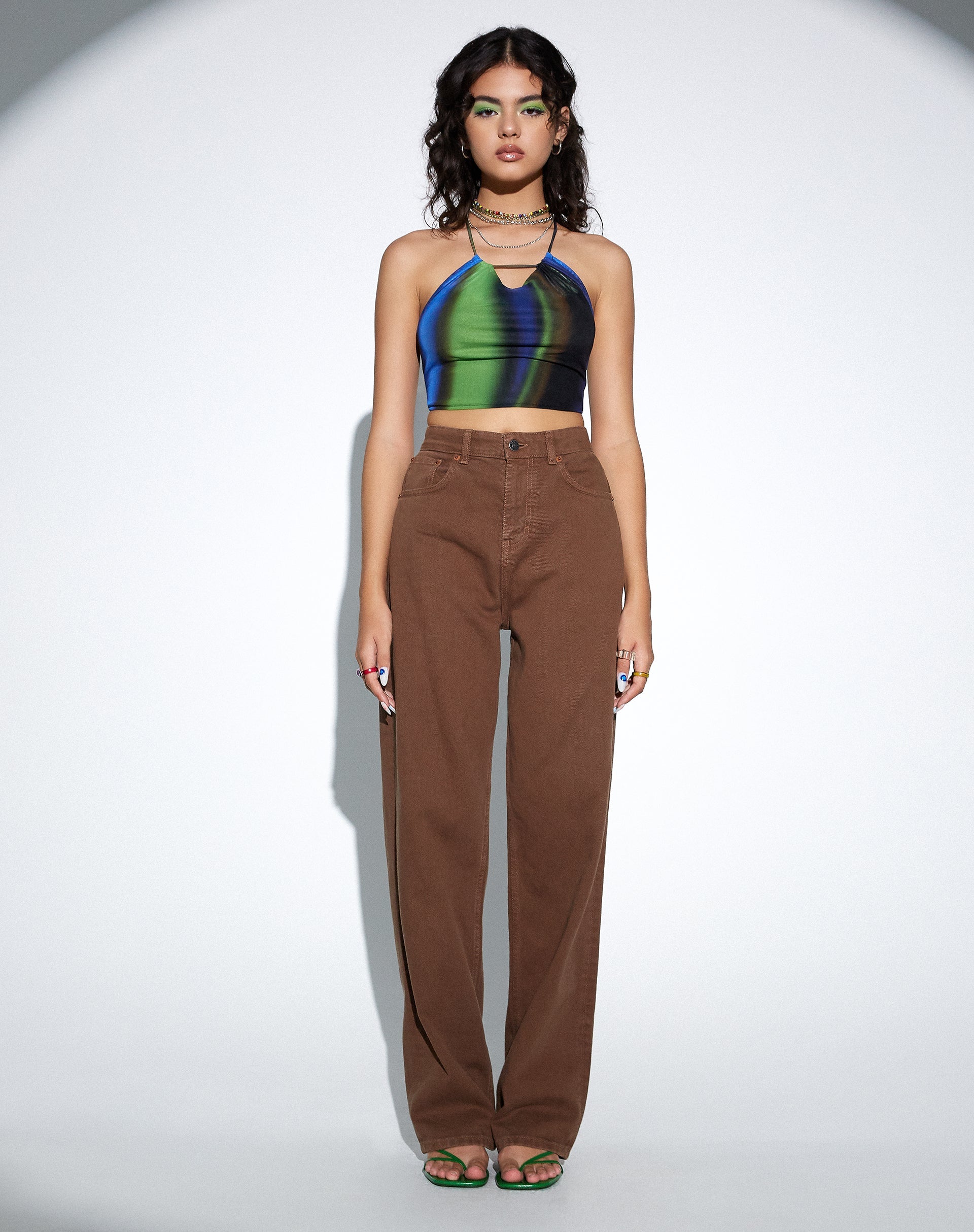 Afbeelding van MOTEL X OLIVIA NEILL Parallel Jeans in Rijkbruin