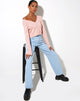 Afbeelding van Samo Vest in Diamant en Hart Roze