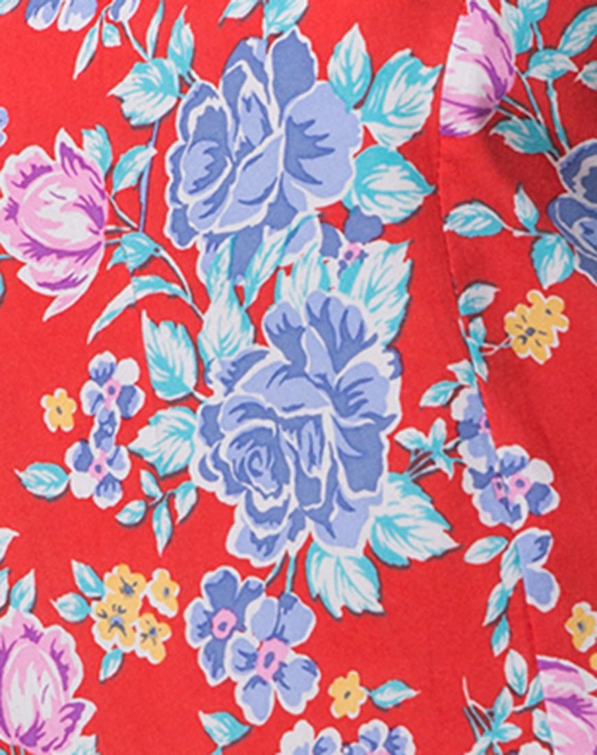 Afbeelding van Samitta Cold Shoulder Playsuit in Vintage Fleur