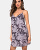 Afbeelding van Sanna Slip Dress in Bleached Tie Dye Grey
