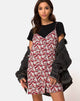 Afbeelding van Sanna Slip Dress in Floral Charm Red