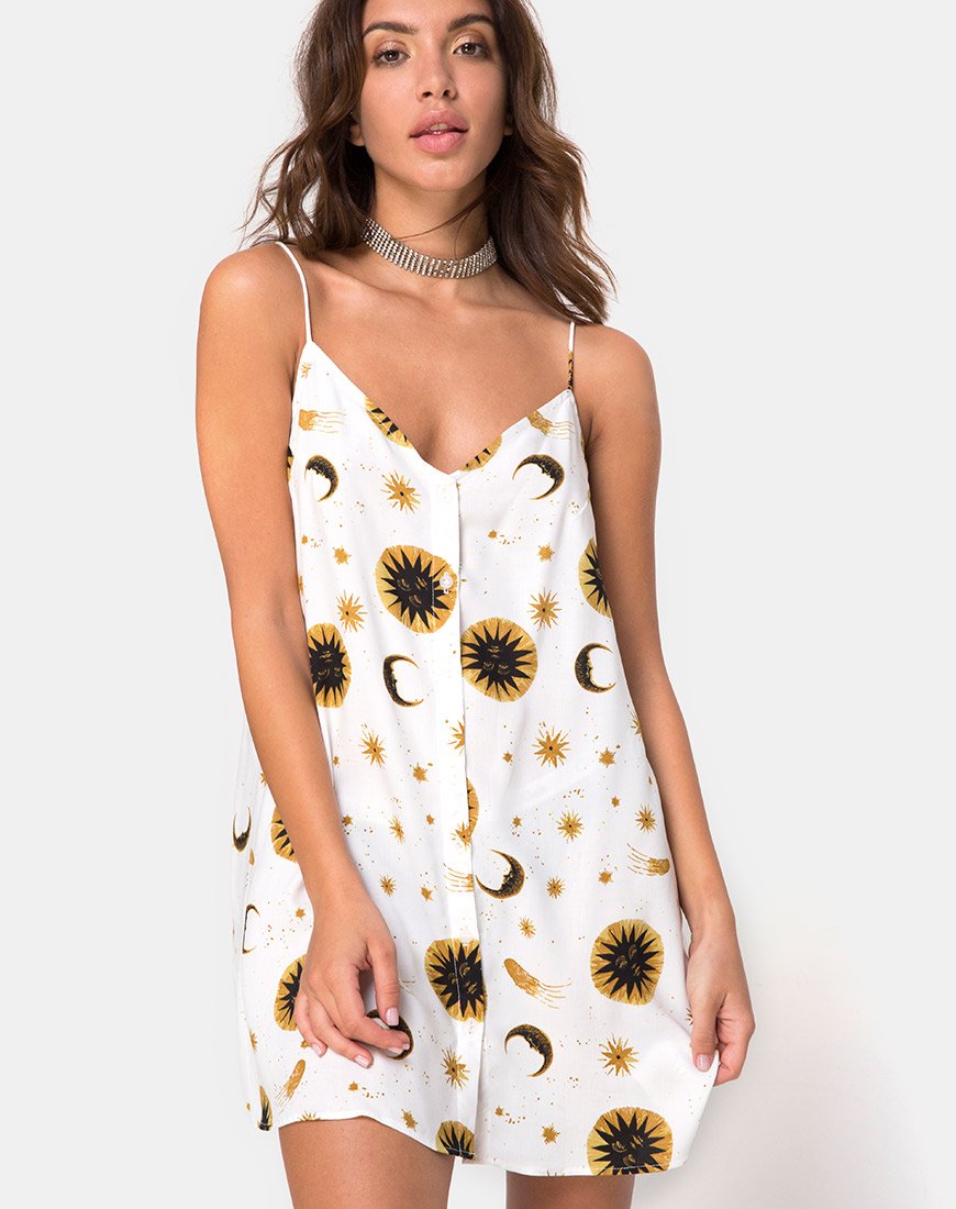 Afbeelding van Sanna Slip Dress in Celestial Cream