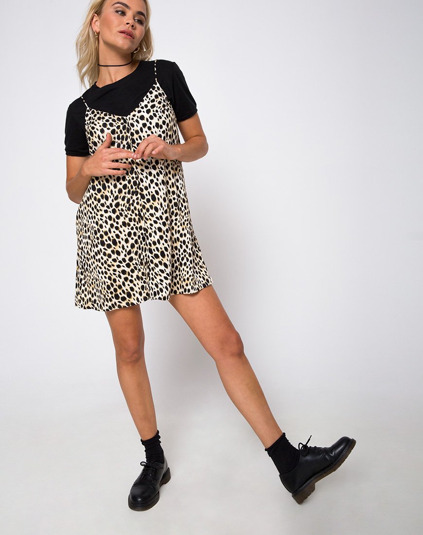Afbeelding van Sanna Slip Dress in Cheetah