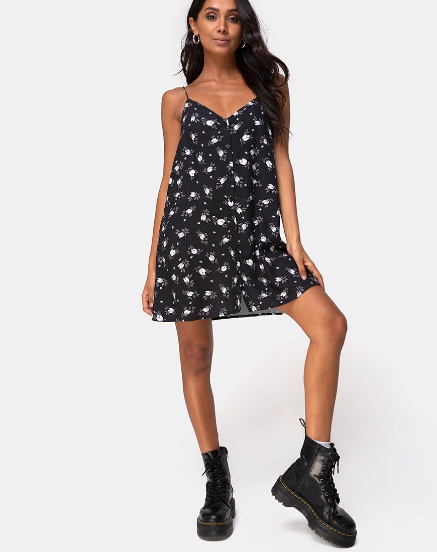 Afbeelding van Sanna Slip Dress in Dark Tulip