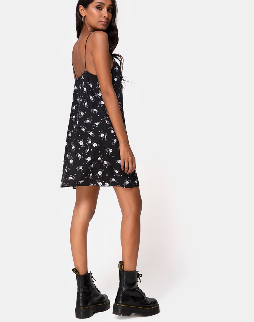 Afbeelding van Sanna Slip Dress in Dark Tulip