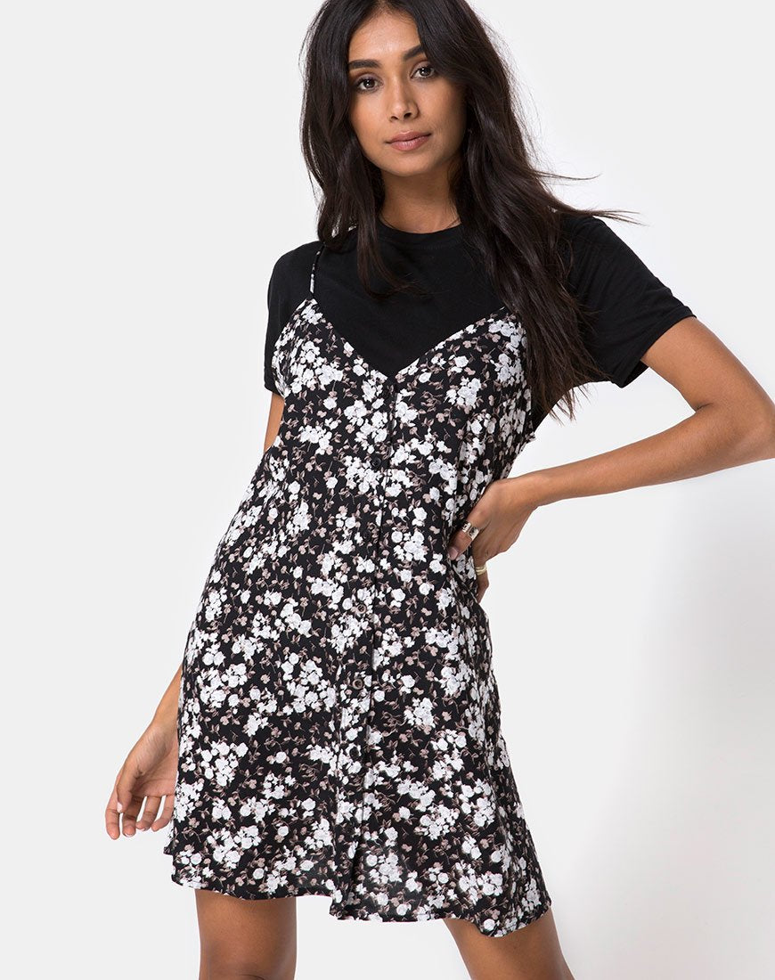 Afbeelding van Sanna Slip Dress in Dark Wild Flower