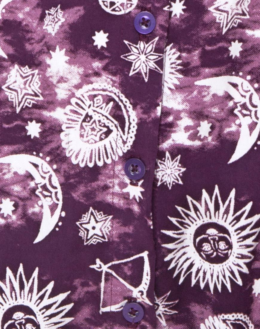 Afbeelding van Sanna Slip Dress in Purple Zodiac