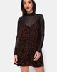 Afbeelding van Sanna Slip Dress in Oversize Jaguar Bruin