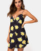 Afbeelding van Sanna Slip Dress in Sunny Days Zwart