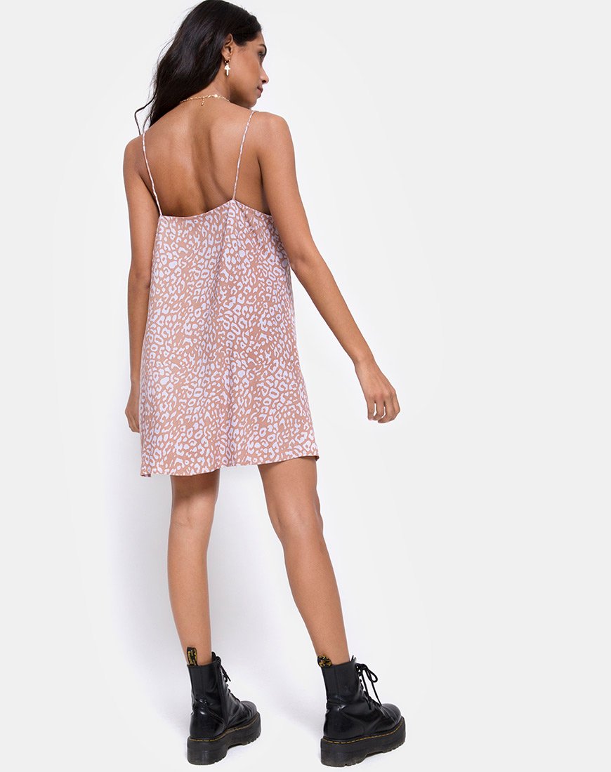 Afbeelding van Sanna Slip Dress in Leopard Spot