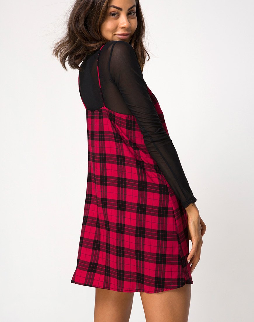 Sanna Jurk in Winterruit Rood en Zwart