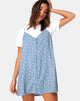 Afbeelding van Sanna Slip Dress in Skater Polka Blue