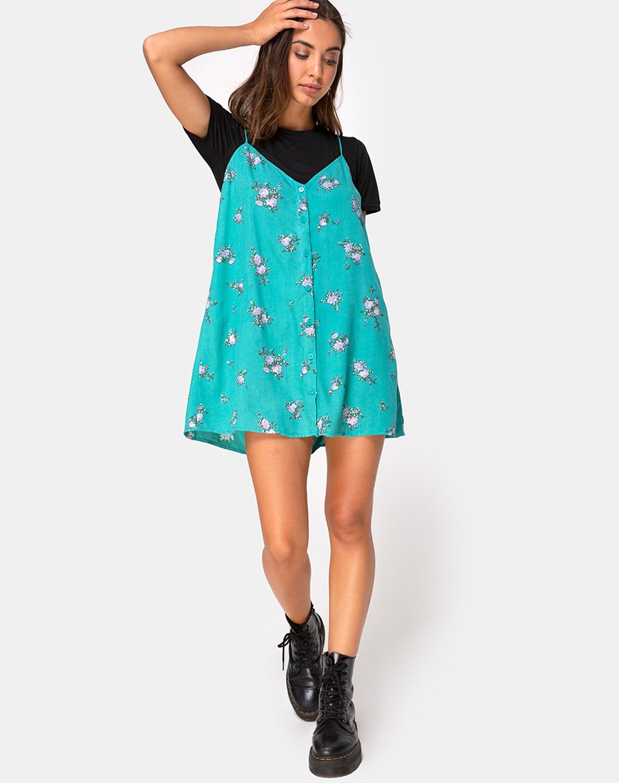 Afbeelding van Sanna Slip Dress in Soi Rose Green