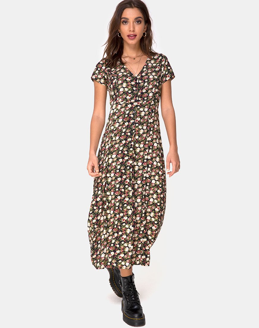 Afbeelding van Sanrin Midi Dress in Courtney Floral