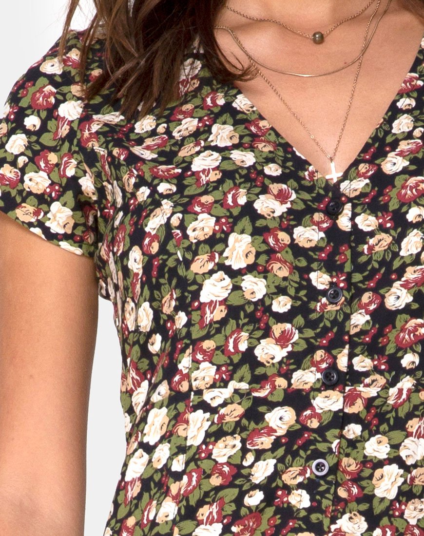 Afbeelding van Sanrin Midi Dress in Courtney Floral