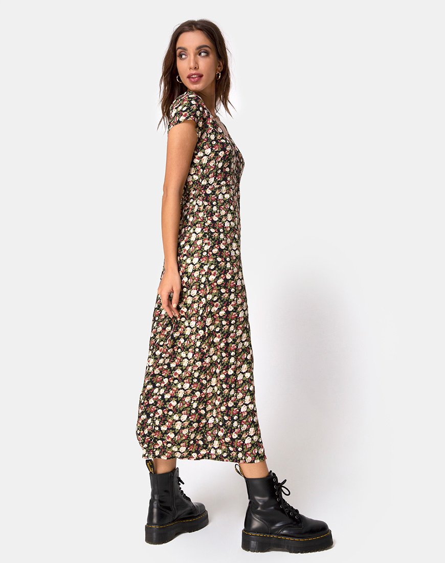 Afbeelding van Sanrin Midi Dress in Courtney Floral