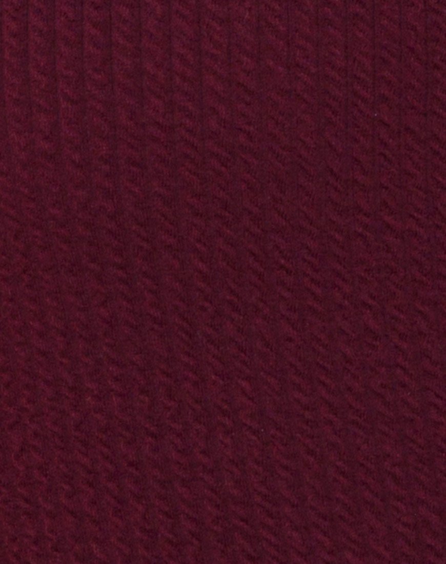Afbeelding van Sarela Bodice in Rib Bourgondië