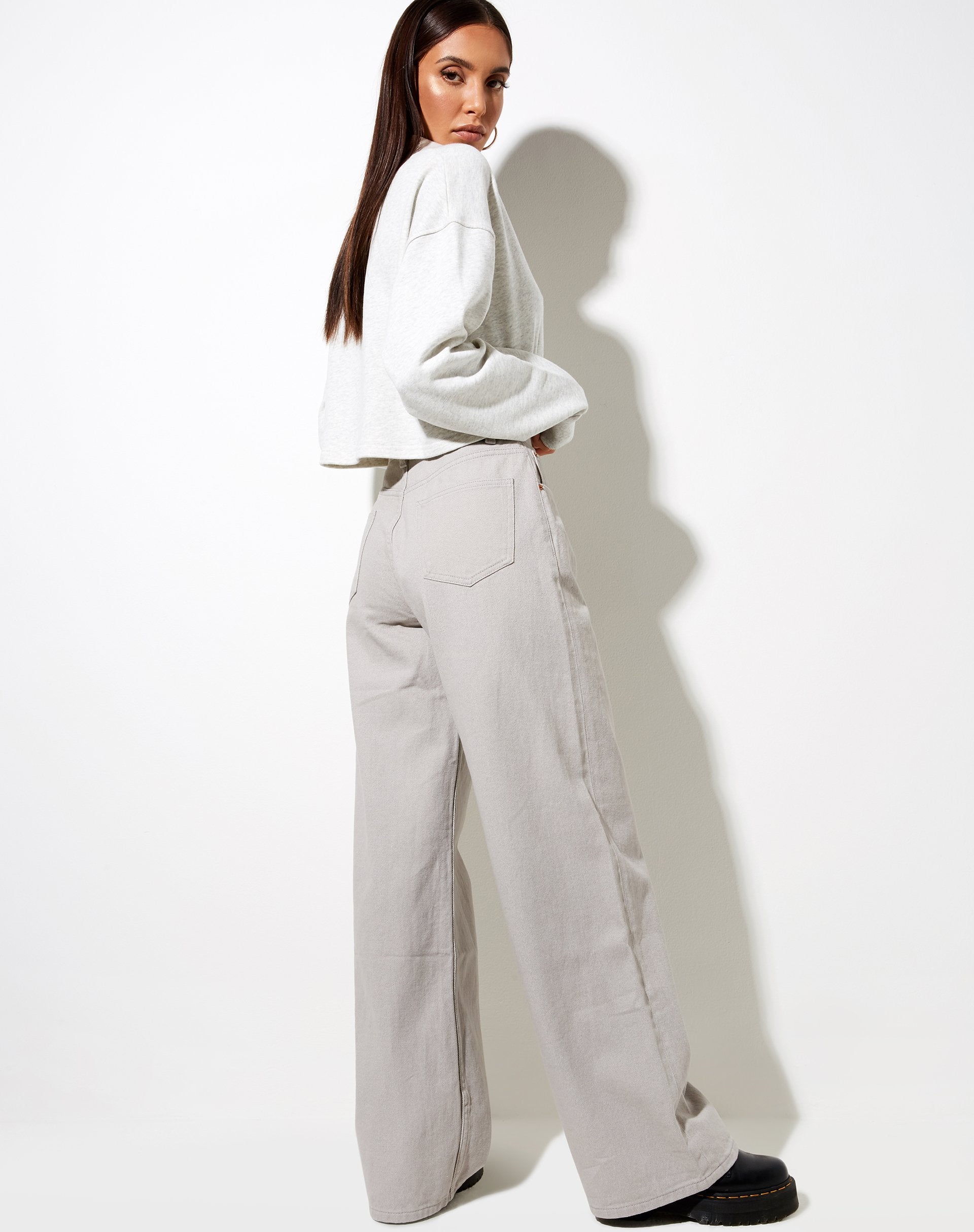 Afbeelding van Saria Crop Top in Grey Wash Angel Energy Label