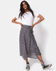 Afbeelding van Satha rok in Ditsy Rose Zwart