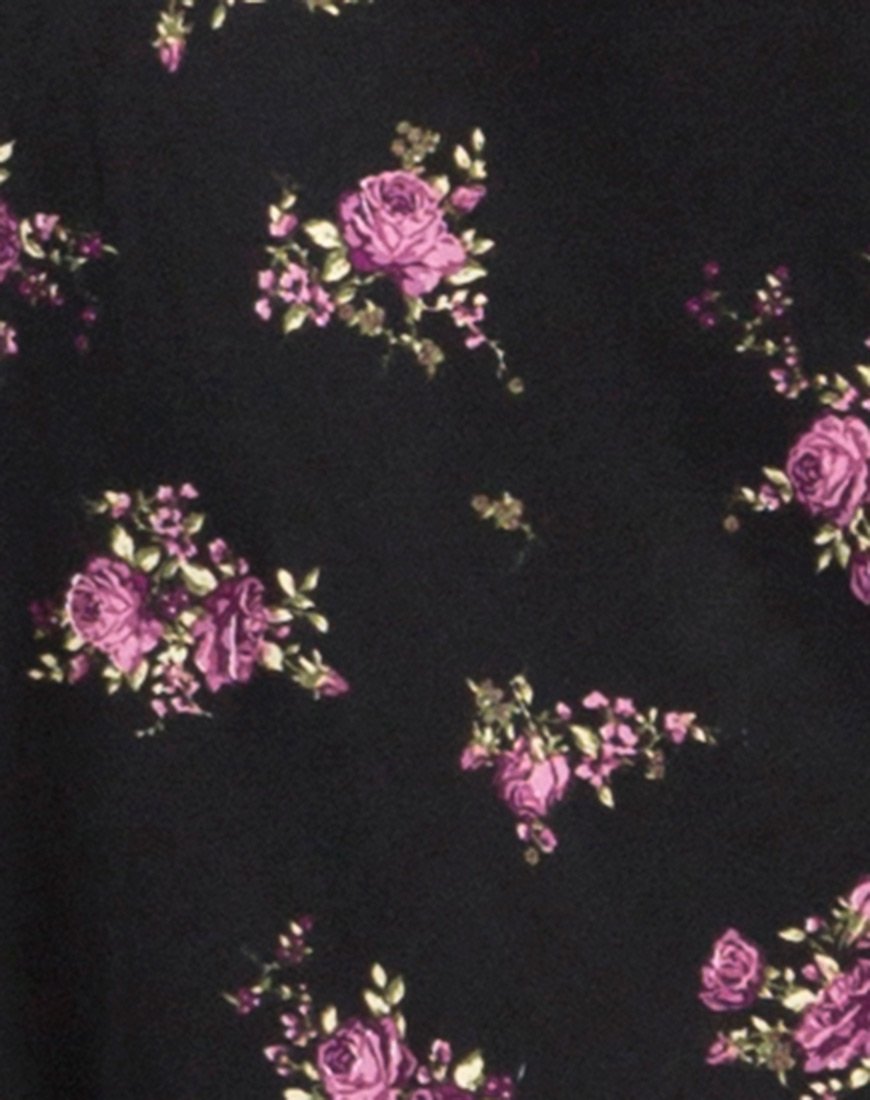 Afbeelding van Satha Midi rok in Sohey Rose Zwart