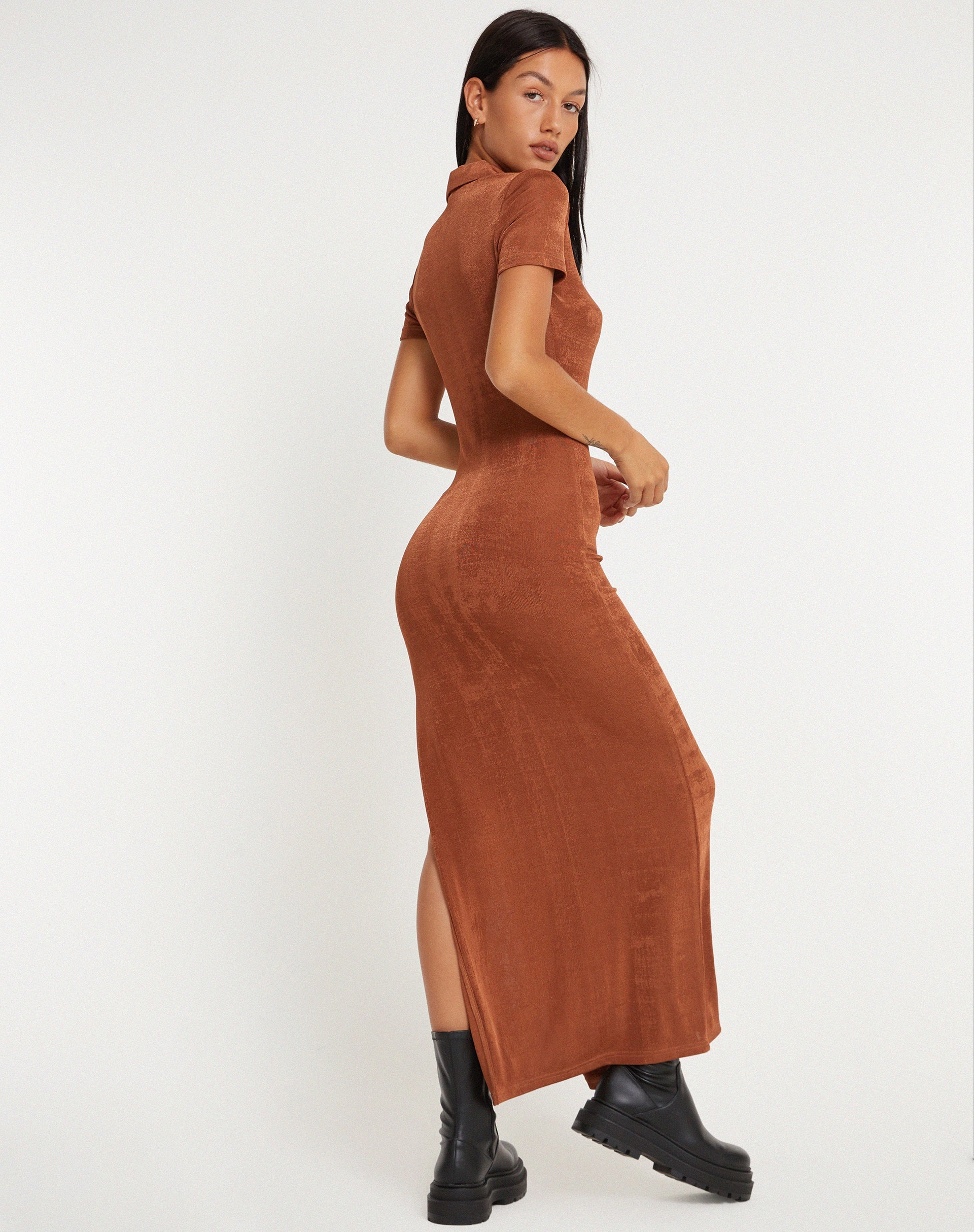 Afbeelding van Savita Maxi Dress in Bronze