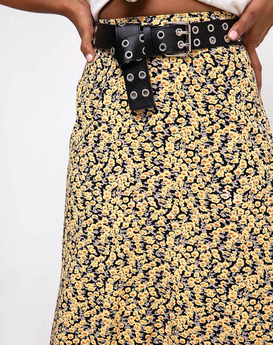 Afbeelding van Sayan Rok in Mini Bloom Geel