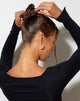 Afbeelding van Scrunchie in Donker Boa Bruin