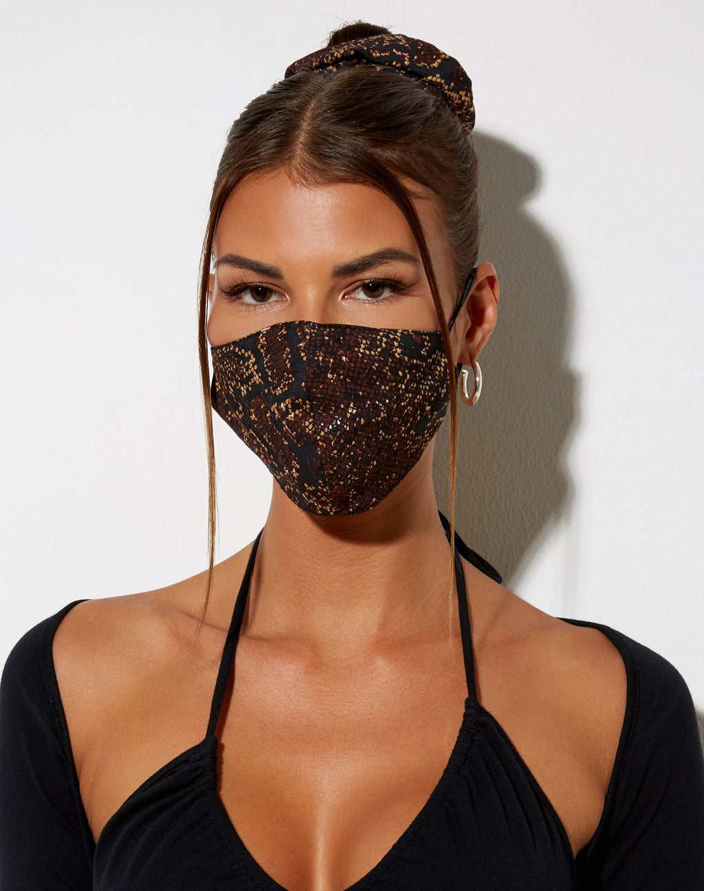 Gezichtsmasker in Donker Boa Bruin