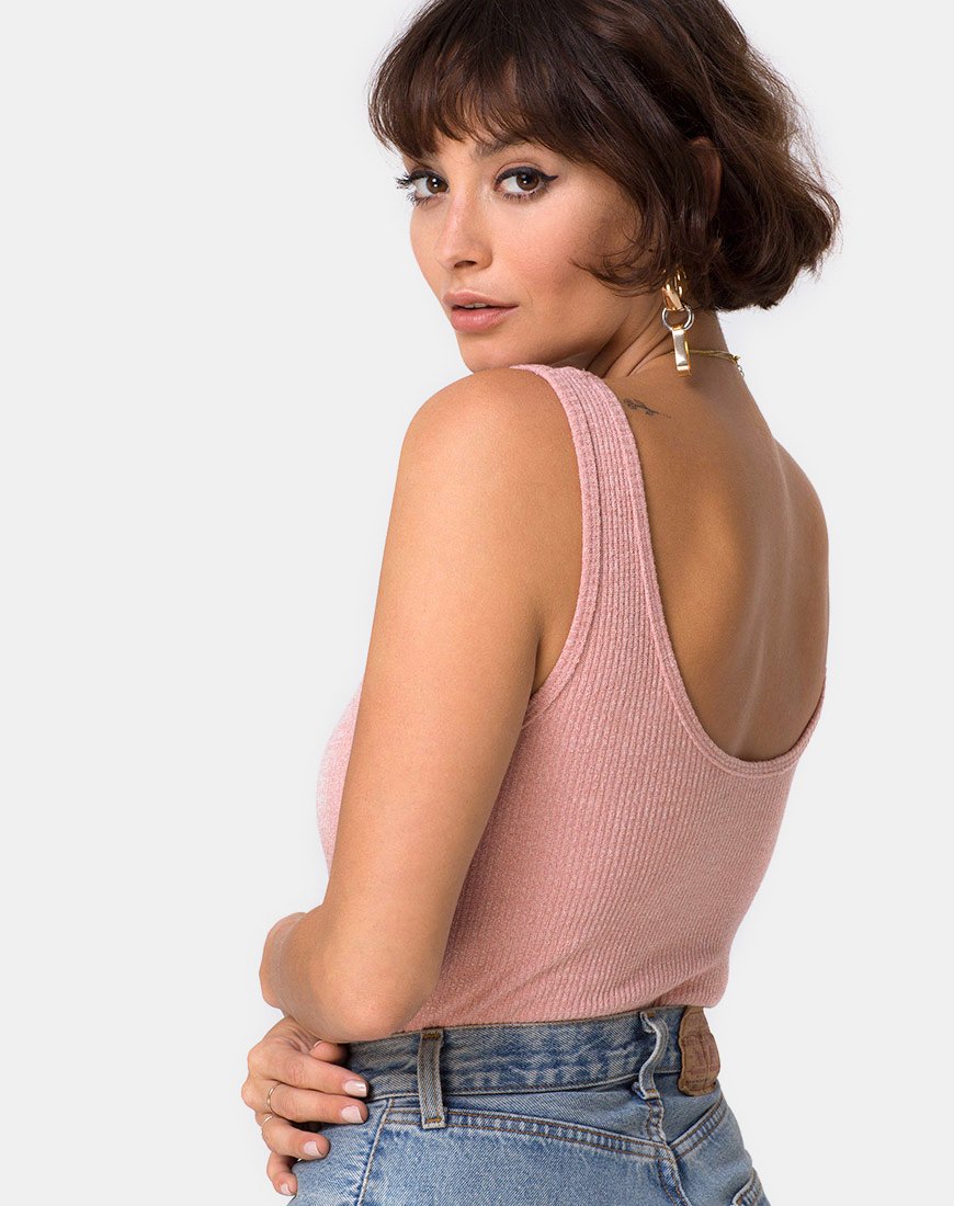 Afbeelding van Segina Knit Crinkle Rib Bodice Roze