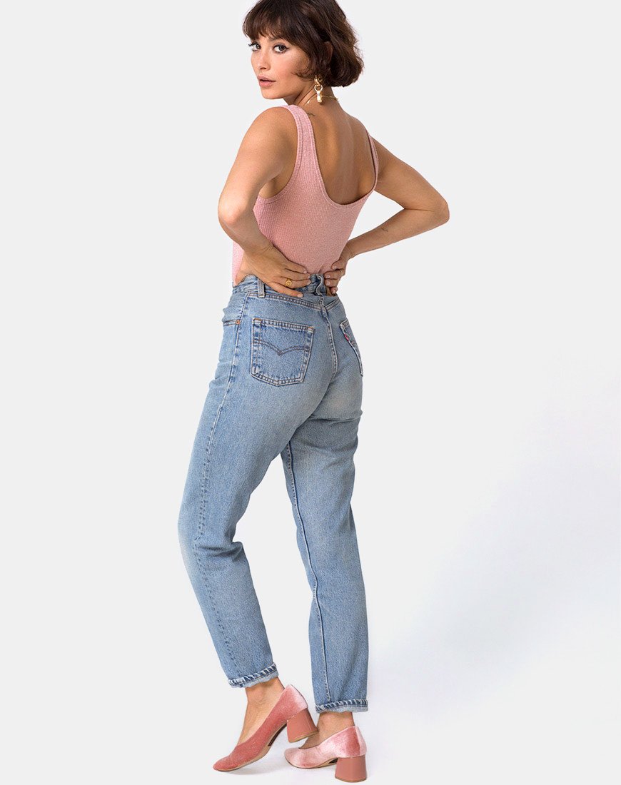 Afbeelding van Segina Knit Crinkle Rib Bodice Roze