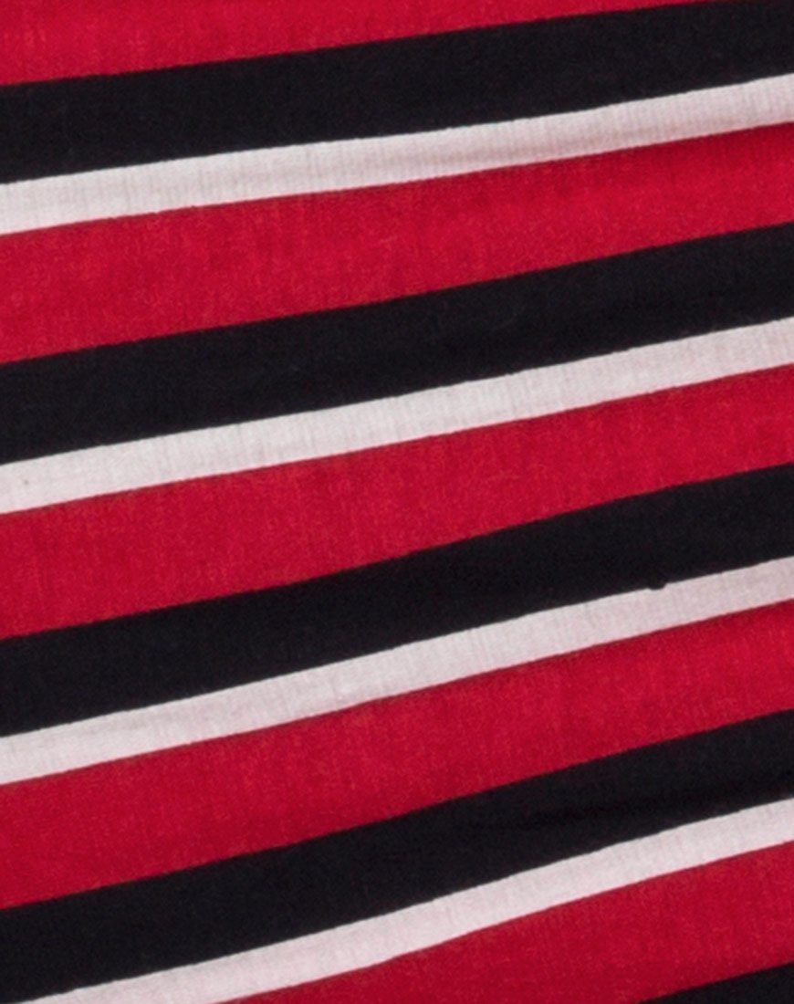 Afbeelding van Selah Bodycon Jurk in Sunset Stripe Horizontaal
