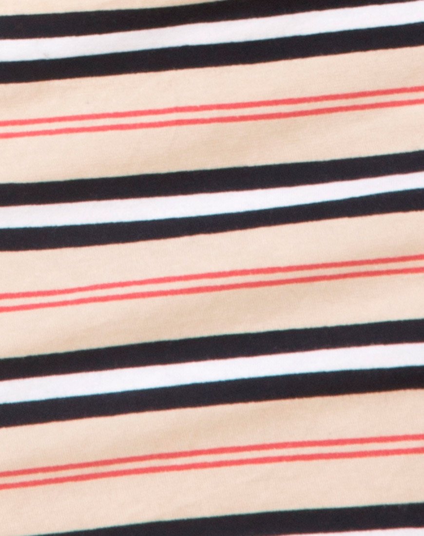 Afbeelding van Selah Bodycon Jurk in Klassieke Streep Horizontaal