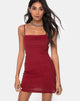 Afbeelding van Selah Bodycon Jurk in Ministreep Rood en Zwart