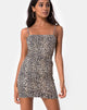 Afbeelding van Selah Bodycon Jurk in Rar Luipaard Bruin