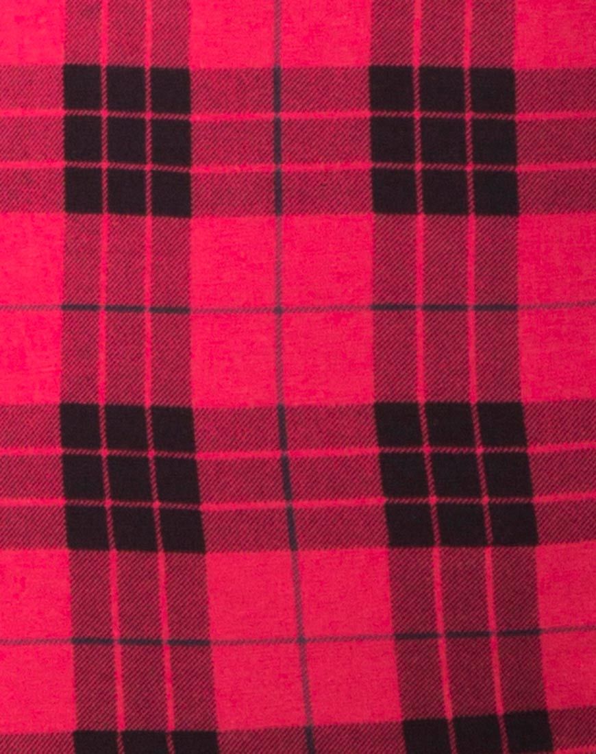 Afbeelding van Selah Jurk in Winterruit Rood/Zwart