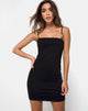 Afbeelding van Seldas Bodycon Jurk in Zwart Gesp Goud
