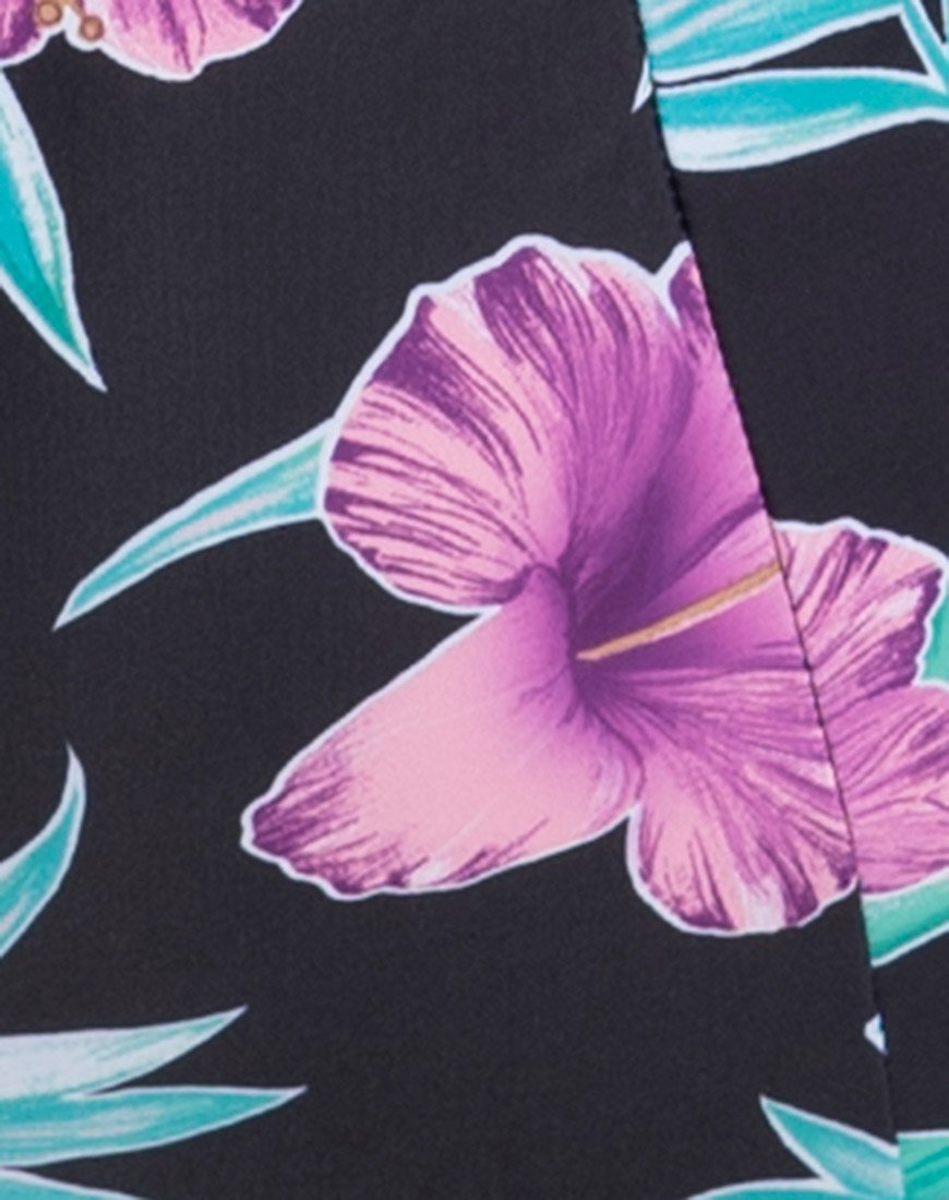 Afbeelding van Selena High Waisted Bikinibroekje in Paradise Print