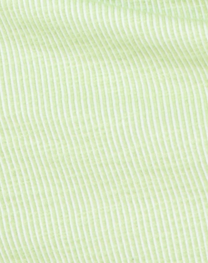 Afbeelding van Senja Bodycon Jurk in Rib Pastel Lime