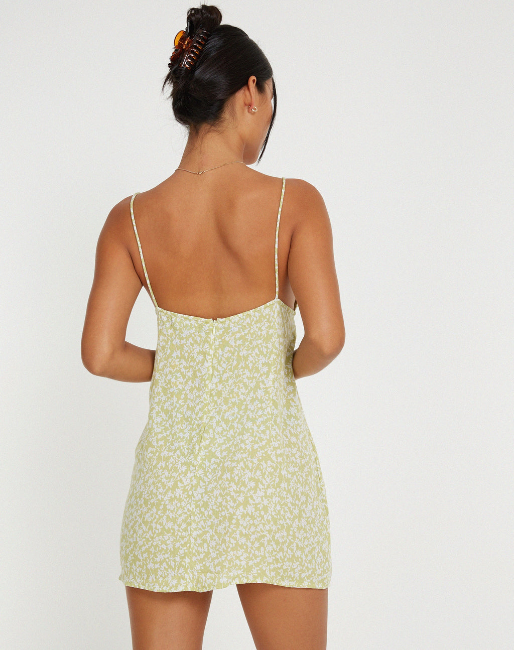 Senora Mini Jurk in Botanic Mint Foam
