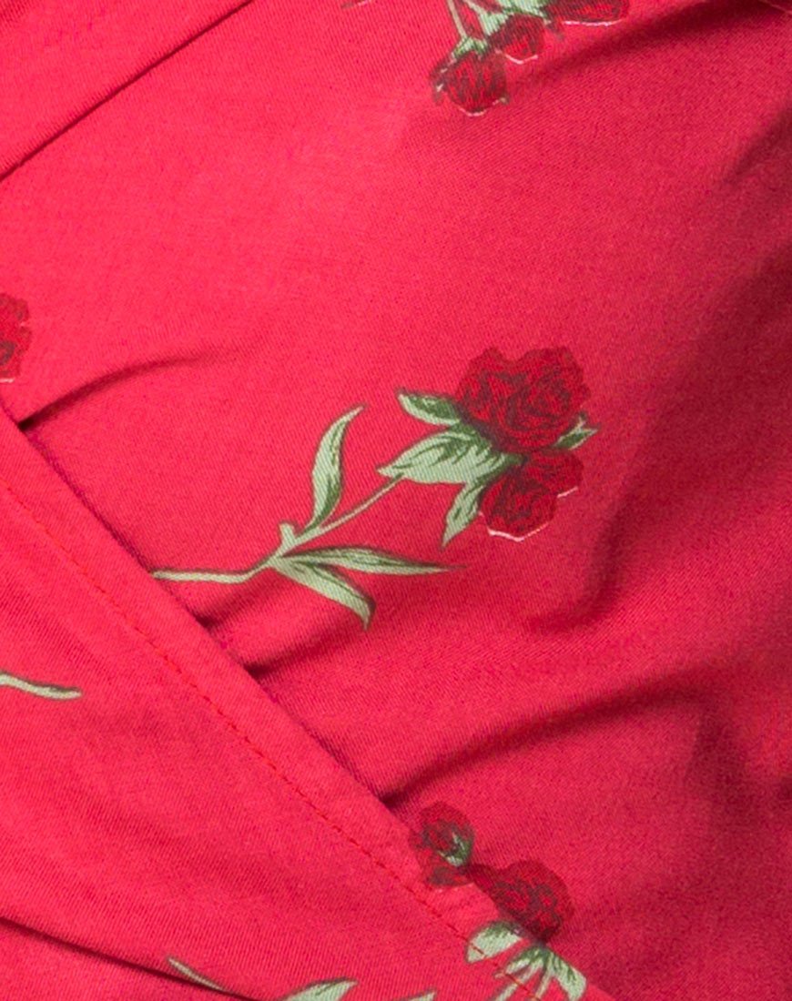 Afbeelding van Sepra Wrap Top in Rouge Rose Pink