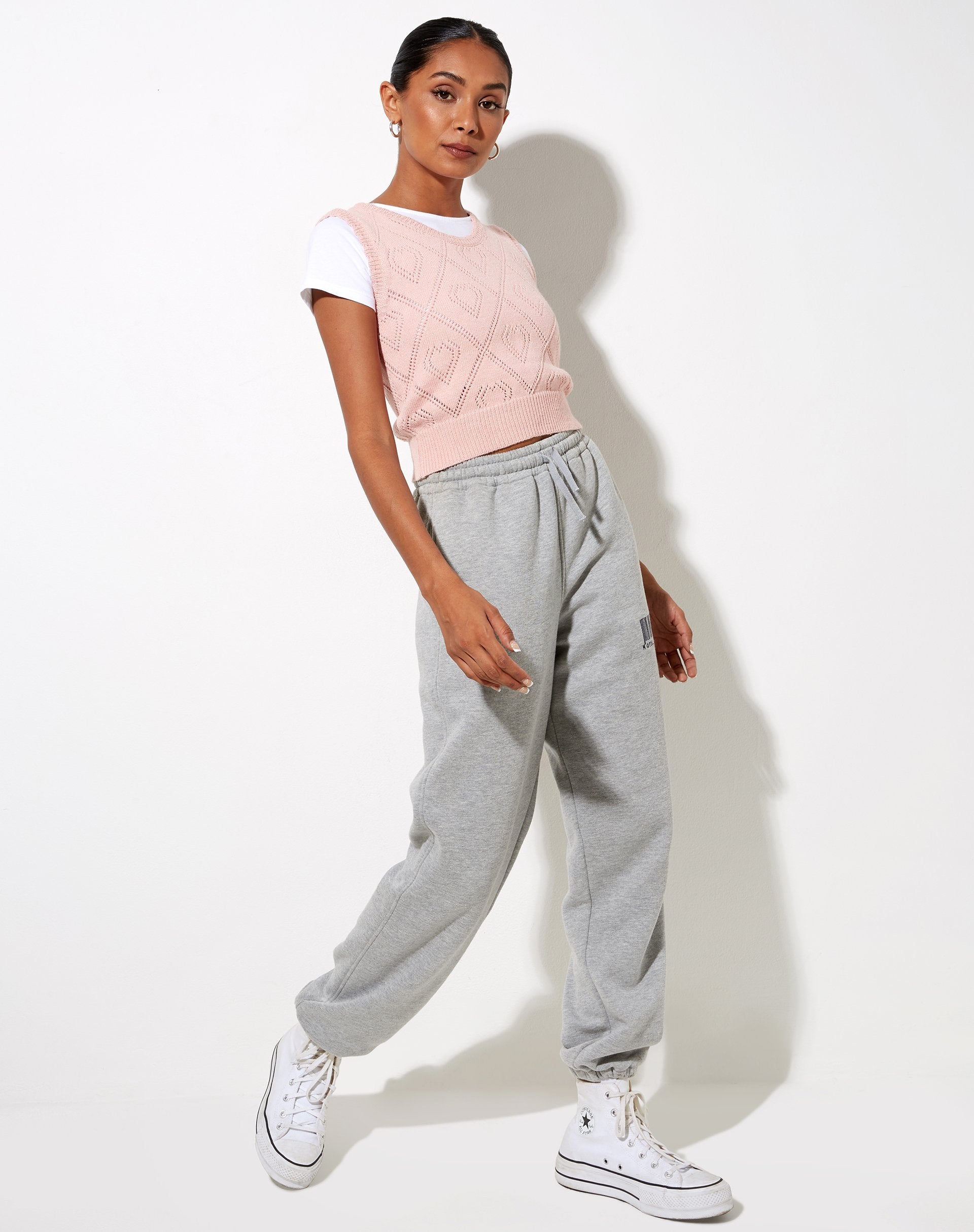 Afbeelding van Shala Tanktop in Diamant en Hart Roze